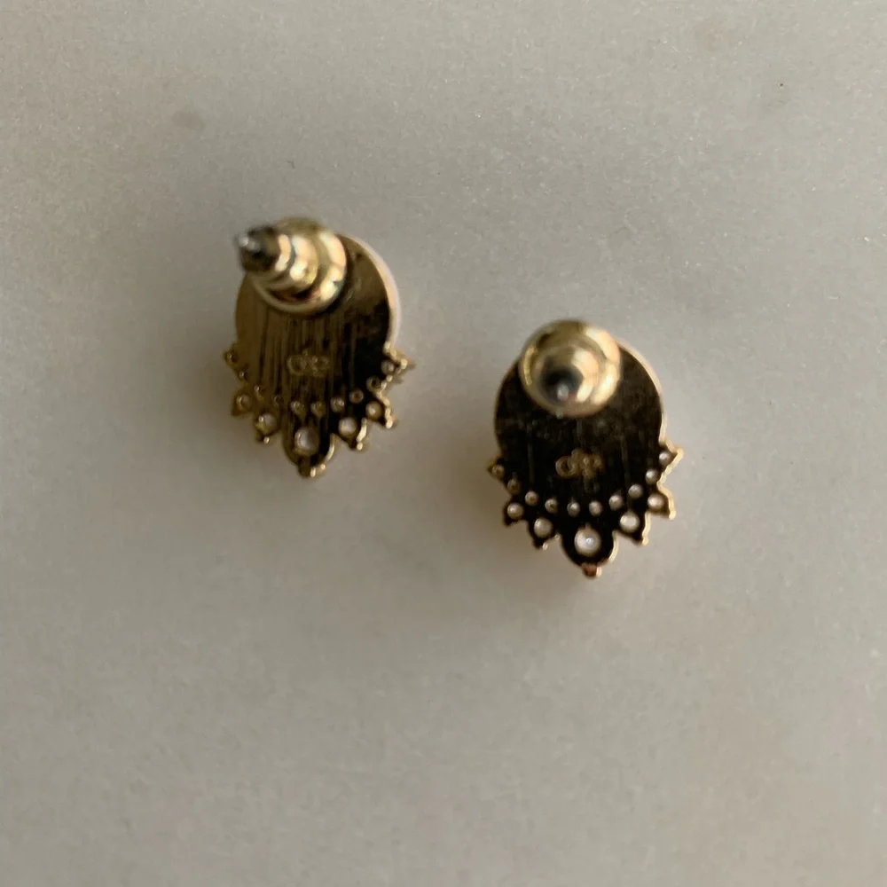 Olive and Piper Pearl Studs - Picture 2 of 2